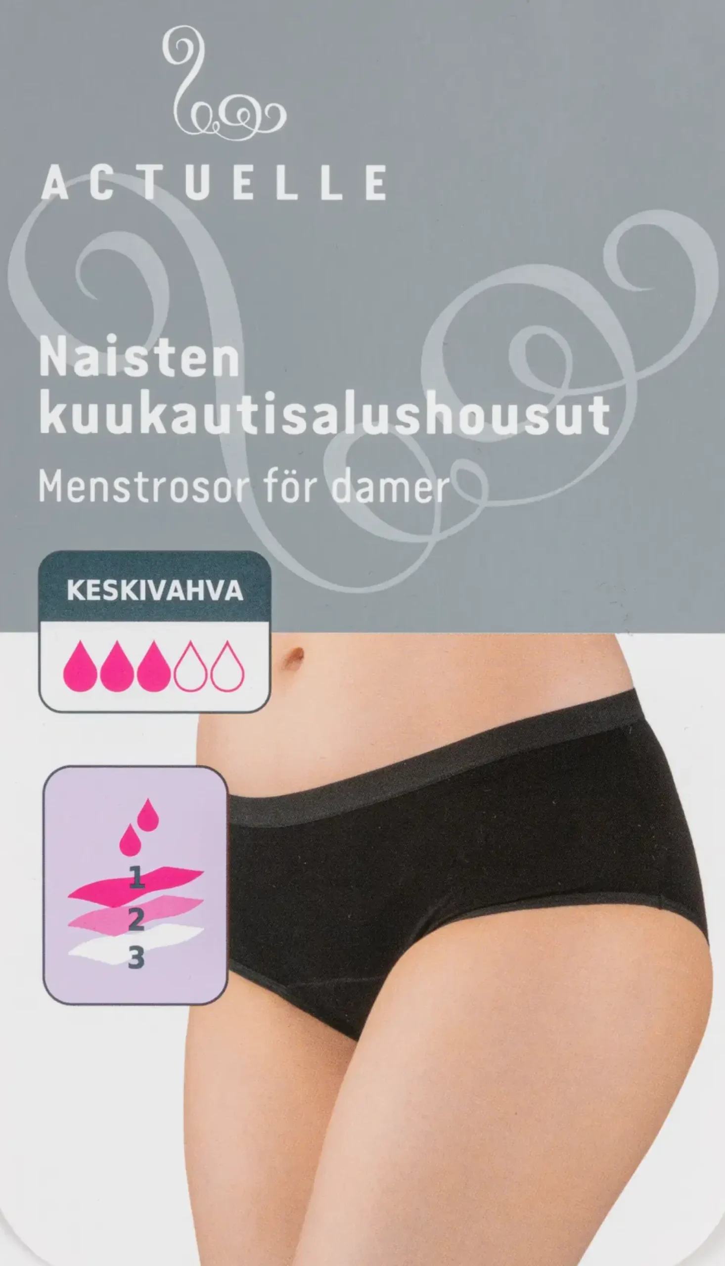 Actuelle naisten kuukautisalushousut AC-NOS-245