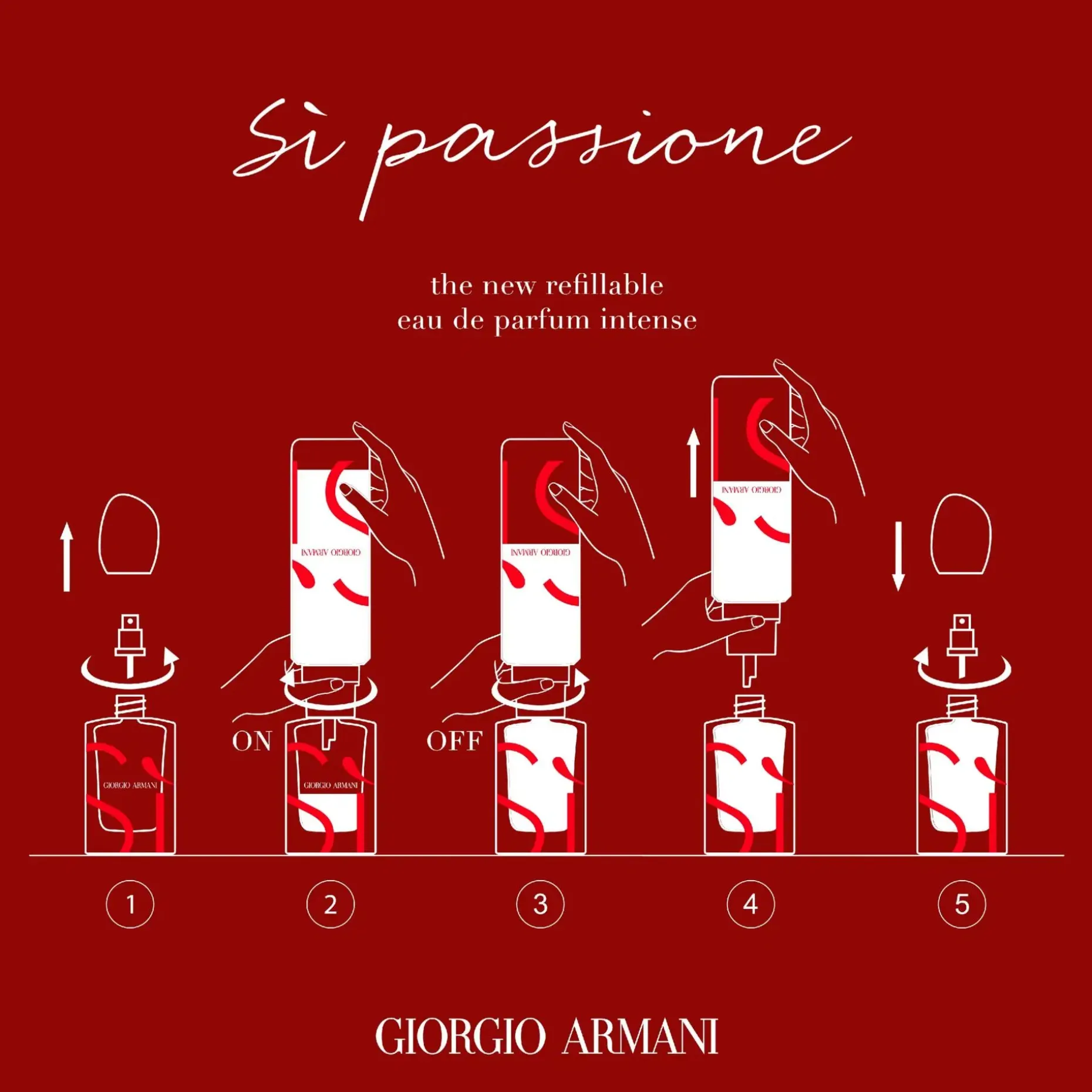 Armani Si Passione EdP Refill täyttöpullo 100 ml