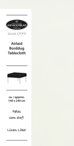 Asp pöytäliina 140 x 240 cm valkoinen