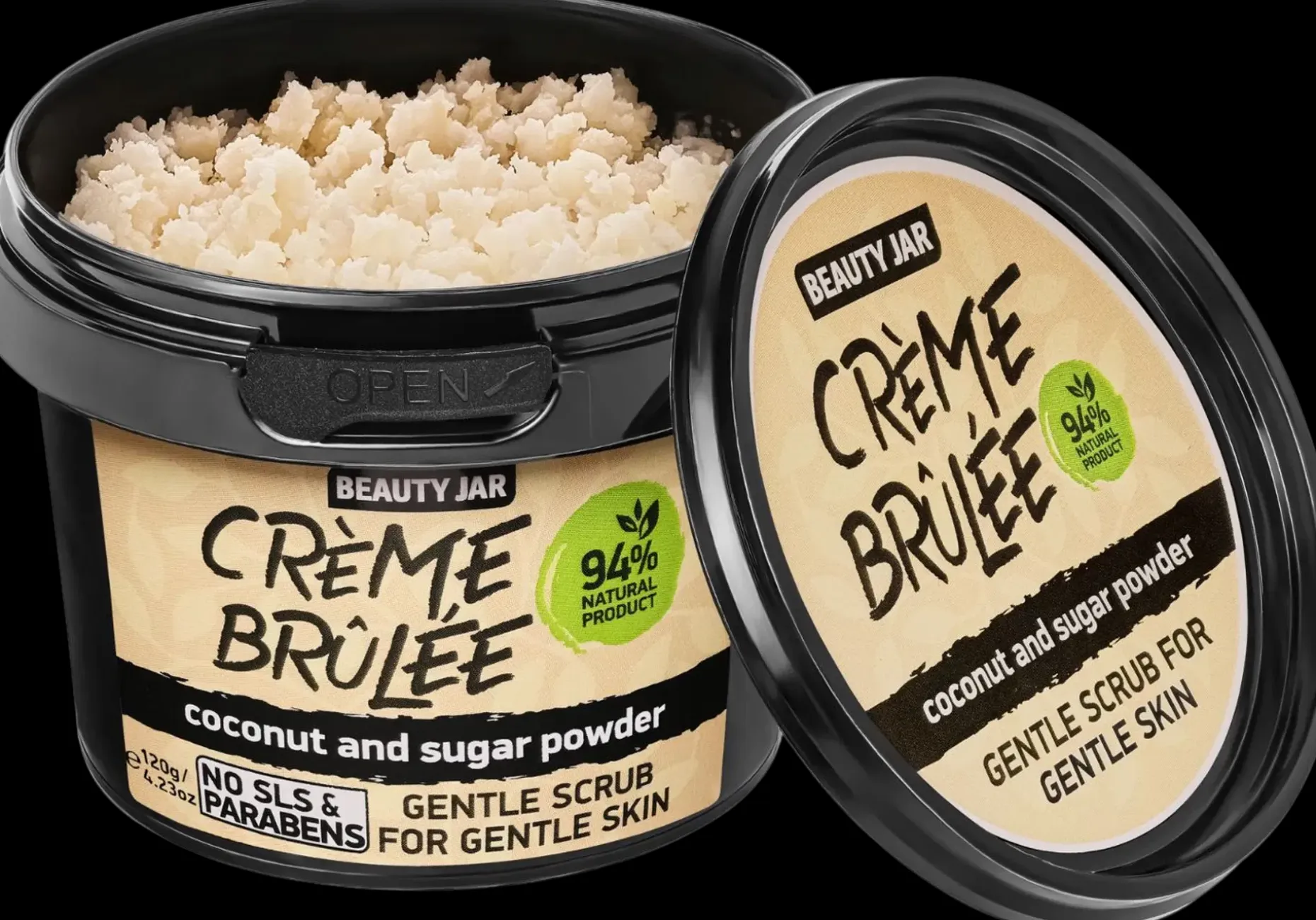 Beauty Jar Crème Brûlée Gentle Face Scrub kasvokuorinta 120 g