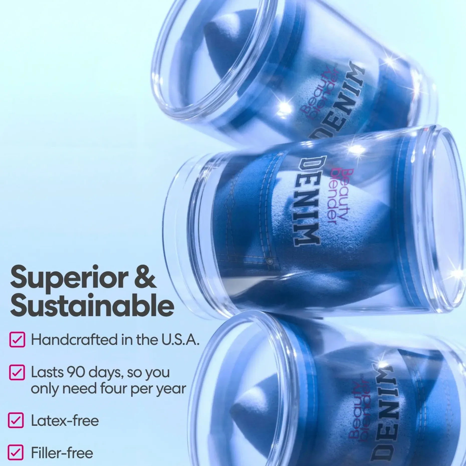 Beautyblender Denim meikkisieni