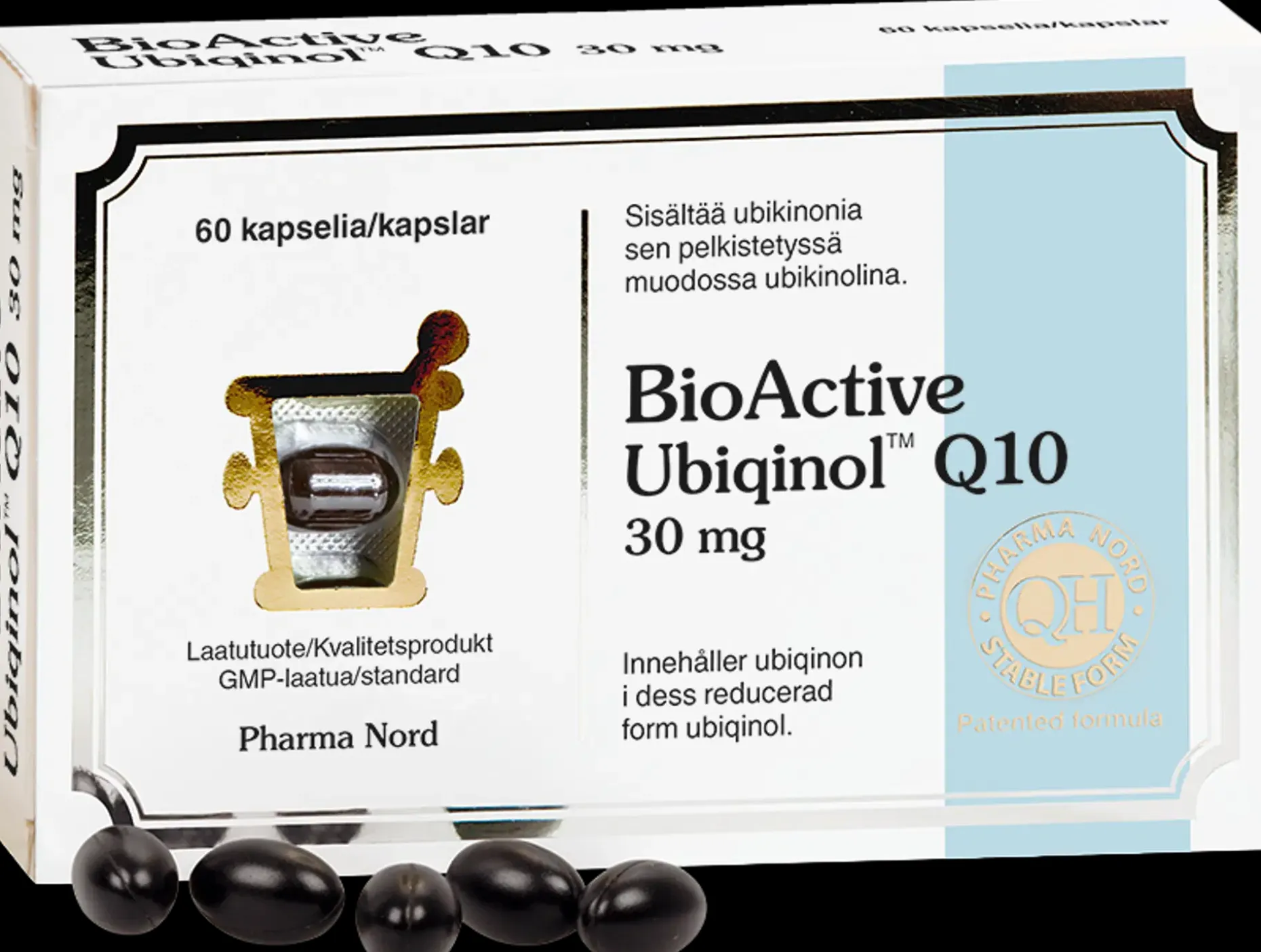 BioActive Ubiqinol™ Q10 30 mg ravintolisä 60 kaps.