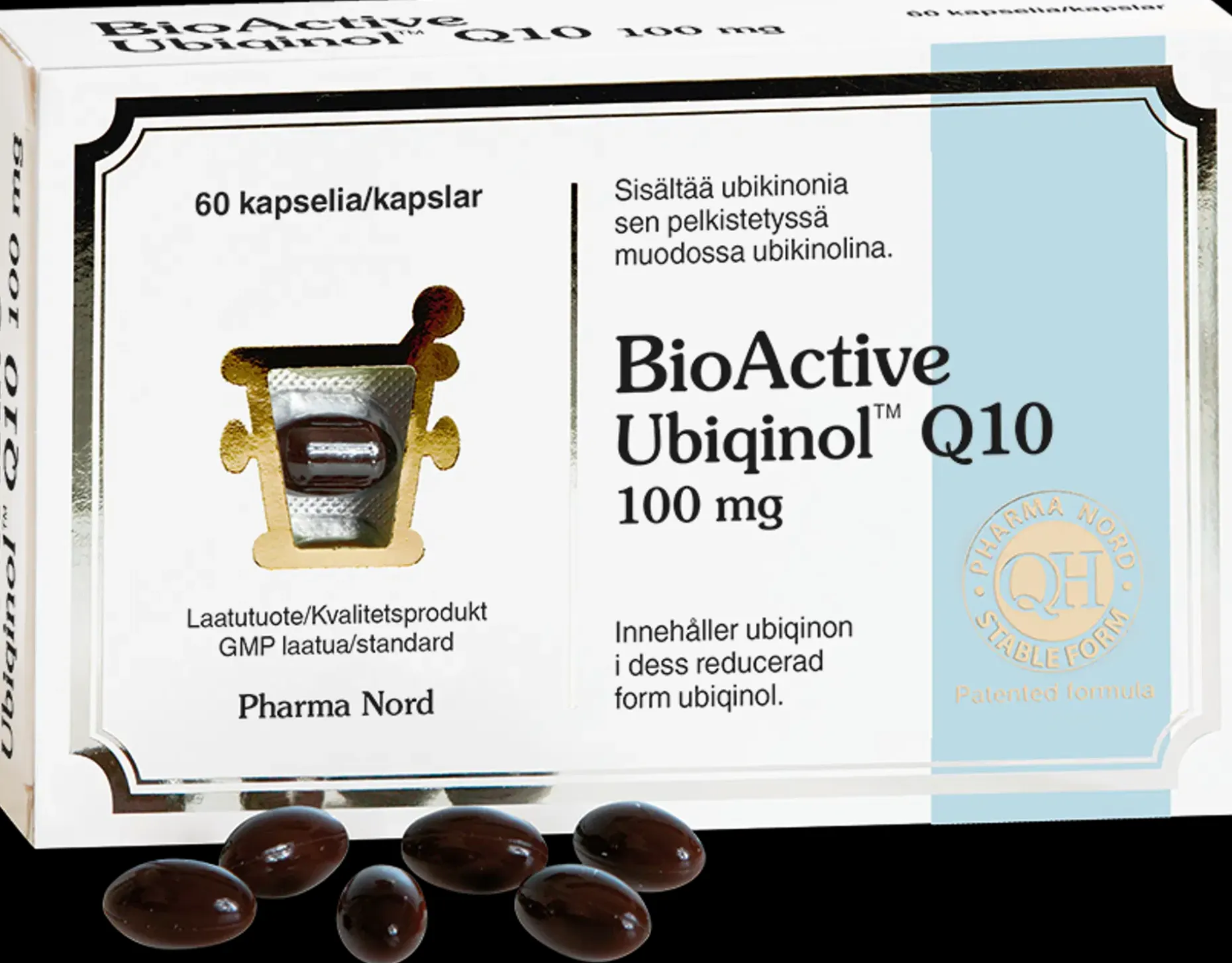 BioActive Ubiqinol™ Q10 100 mg ravintolisä 60 kaps.