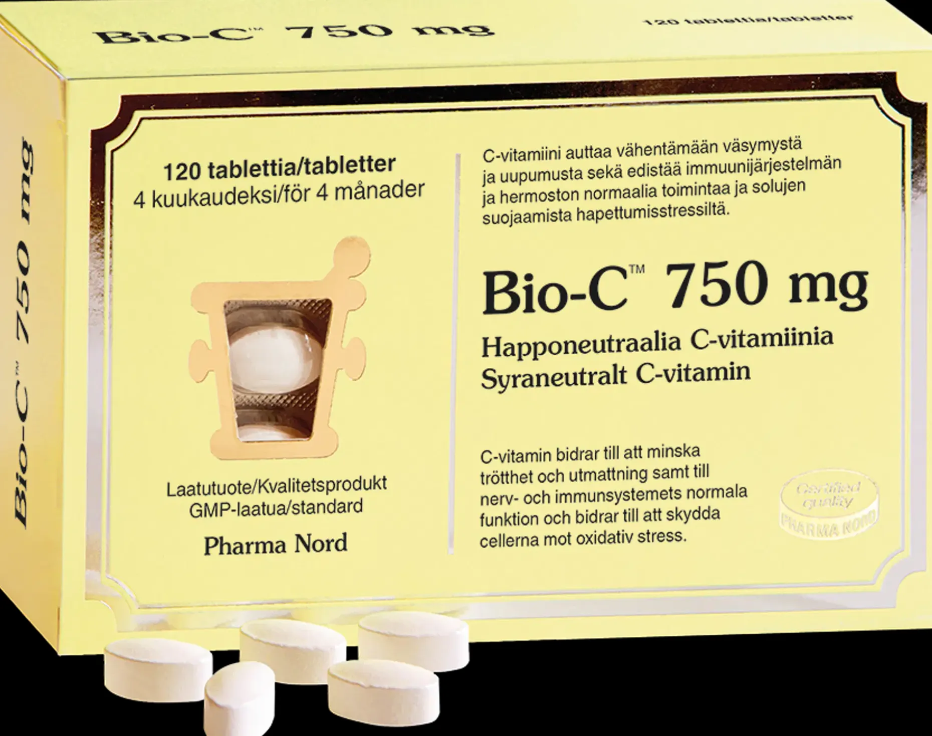 Bio-C™ 750 mg ravintolisä 120 tabl.