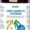Biomed Sinkki + Karnosiini + Glutamiini -juomajauhe 120g
