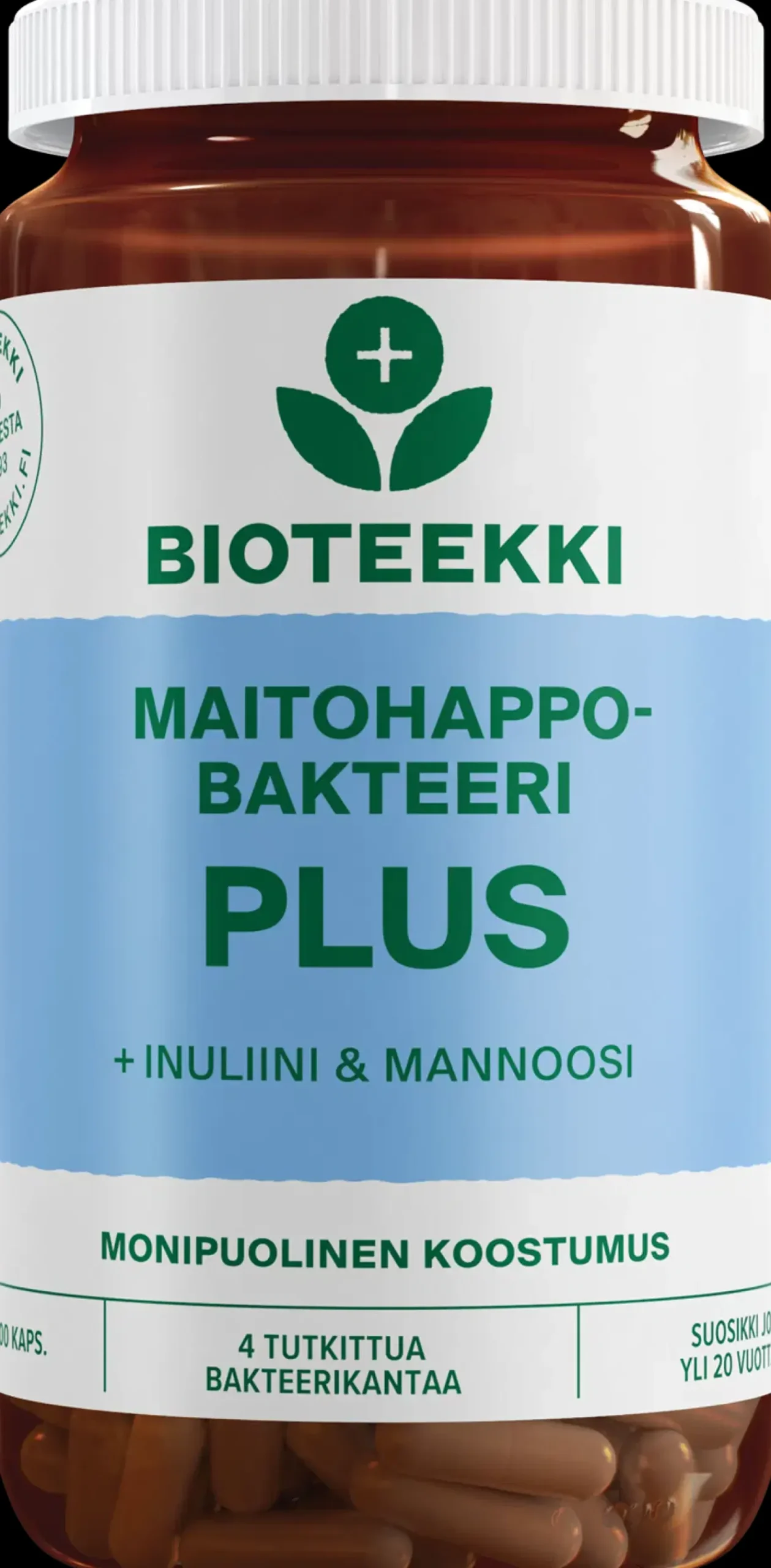 Bioteekki Maitohappobakteeri Plus 100 kaps.