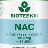 Bioteekki NAC 650 mg + Seleeni ravintolisä 60 tabl.