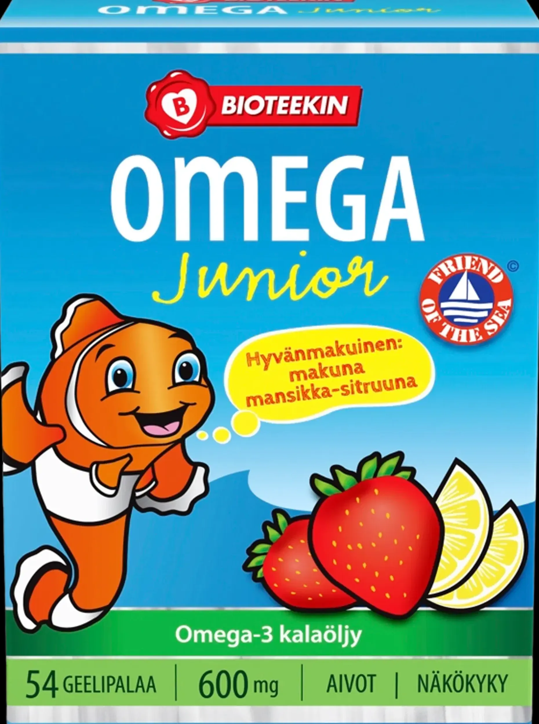 Bioteekki Omega Family Omega-3 rasvahappovalmiste 54 geelipalaa