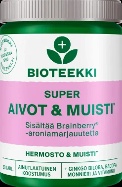 Bioteekki Super Aivot & Muisti ravintolisä 30 tabl.
