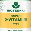 Bioteekki Super D-vitamiini 50 mcg ravintolisä 100 kaps.