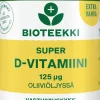 Bioteekki Super D-vitamiini 125 mcg ravintolisä 30 kaps.