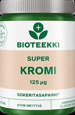 Bioteekki Super Kromi ravintolisä 120 tabl.