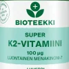 Bioteekki Super K2-vitamiini ravintolisä 60 kaps.