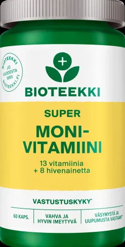 Bioteekki Super Monivitamiini ravintolisä 60 kaps.