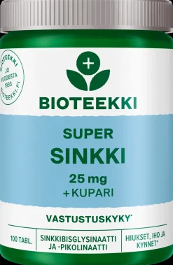 Bioteekki Super Sinkki ravintolisä 100 tabl.