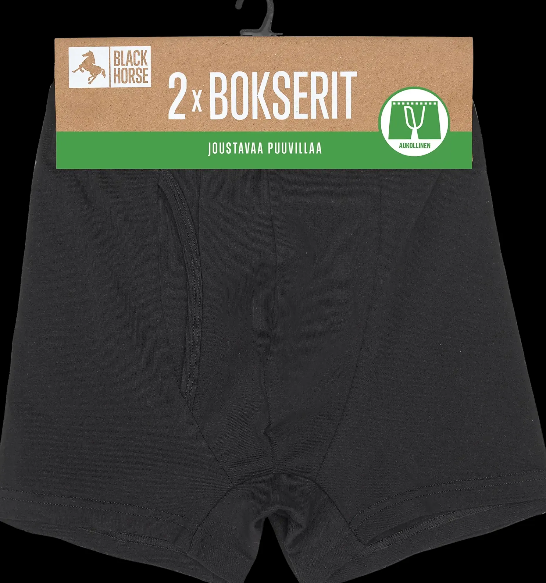 Black Horse miesten basic bokserit 2-pack I161