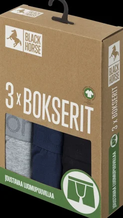 Black Horse miesten bokserit 3-pack I125