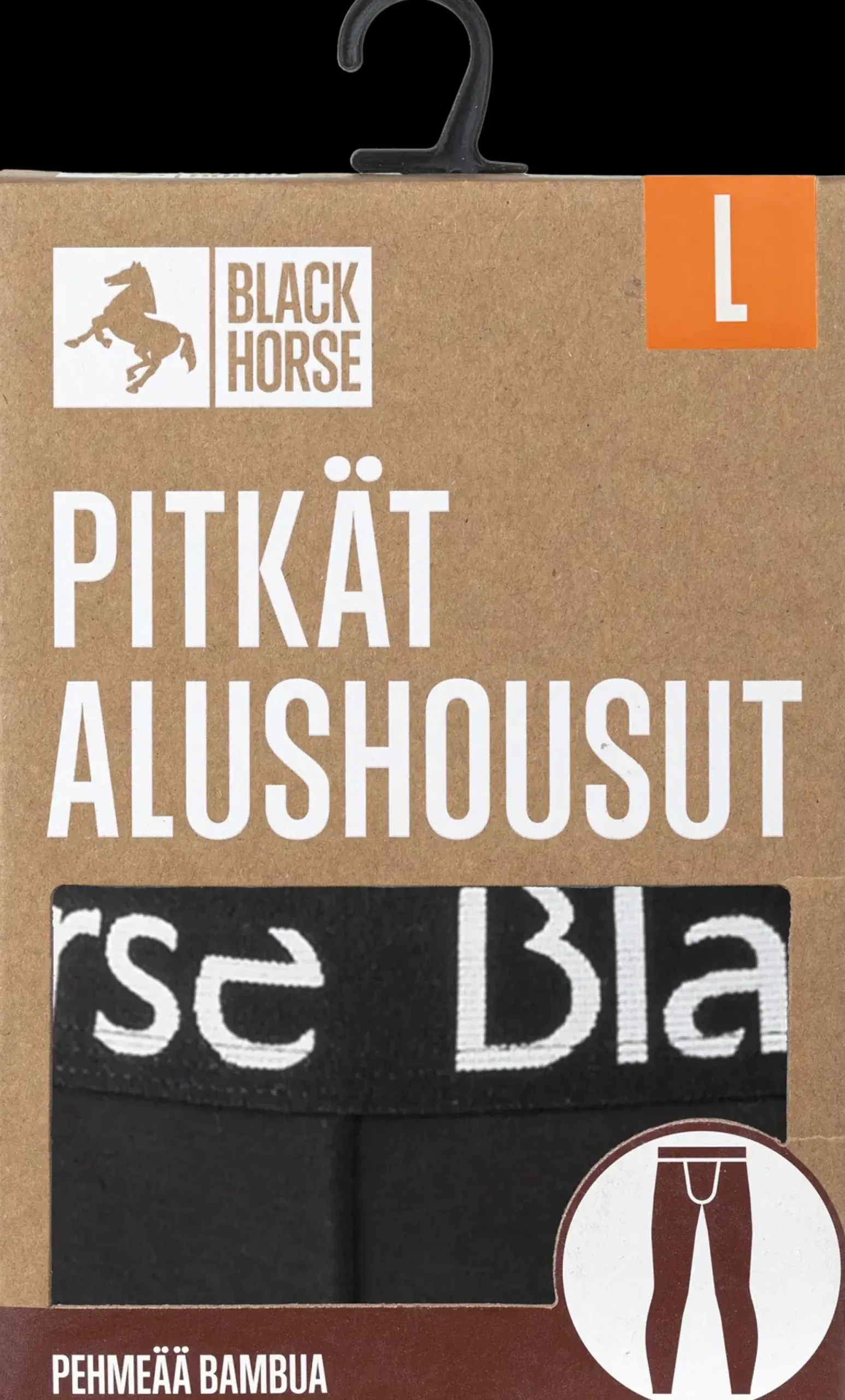 Black Horse miesten pitkät bambu alushousut I52746