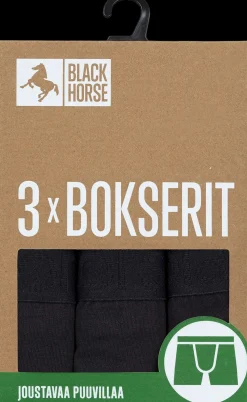 Black Horse 3-pack bokserit