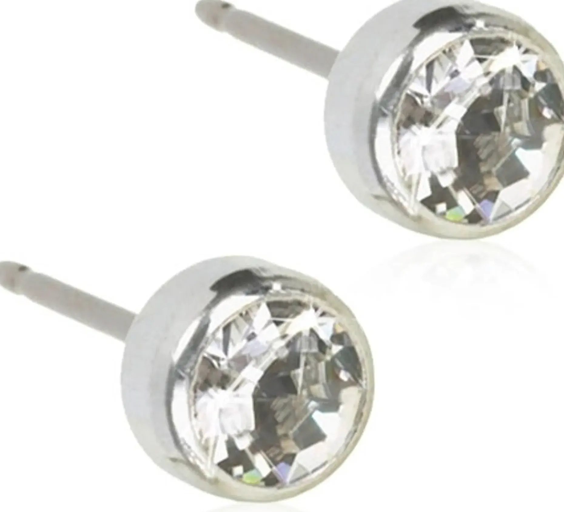 Blomdahl Bezel Crystal korvakorut 5mm