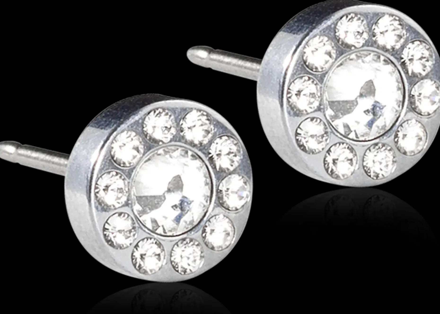 Blomdahl Brilliance Halo Crystal korvakorut 6 mm