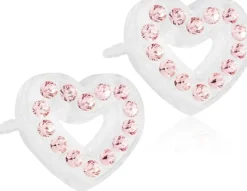 Blomdahl Brilliance Heart Hollow Light Rose korvakorut 10mm