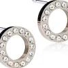 Blomdahl Brilliance Puck Hollow Crystal korvakorut 10 mm