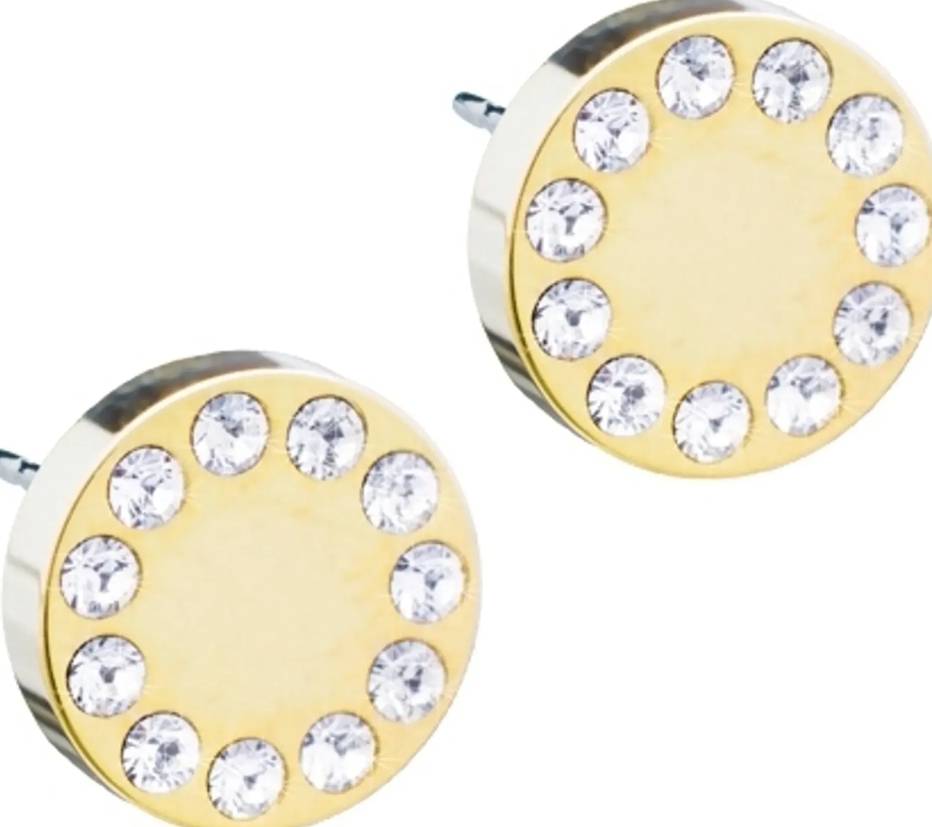 Blomdahl Brilliance Puck Crystal korvakorut 8 mm