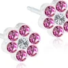Blomdahl Daisy Rose/Crystal korvakorut 5 mm