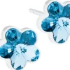 Blomdahl Flower Aquamarine korvakorut 6 mm