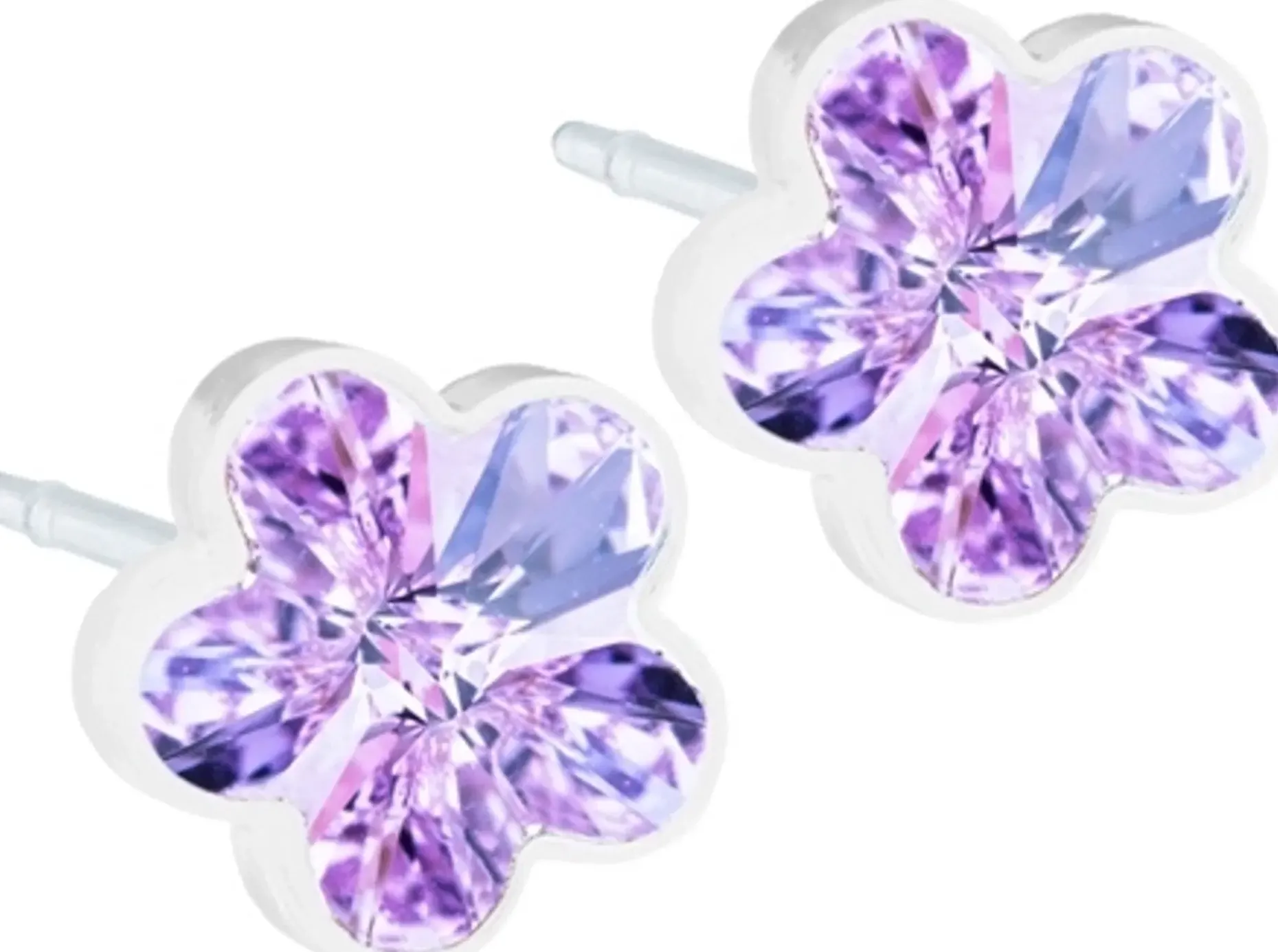 Blomdahl Flower Violet korvakorut 6 mm