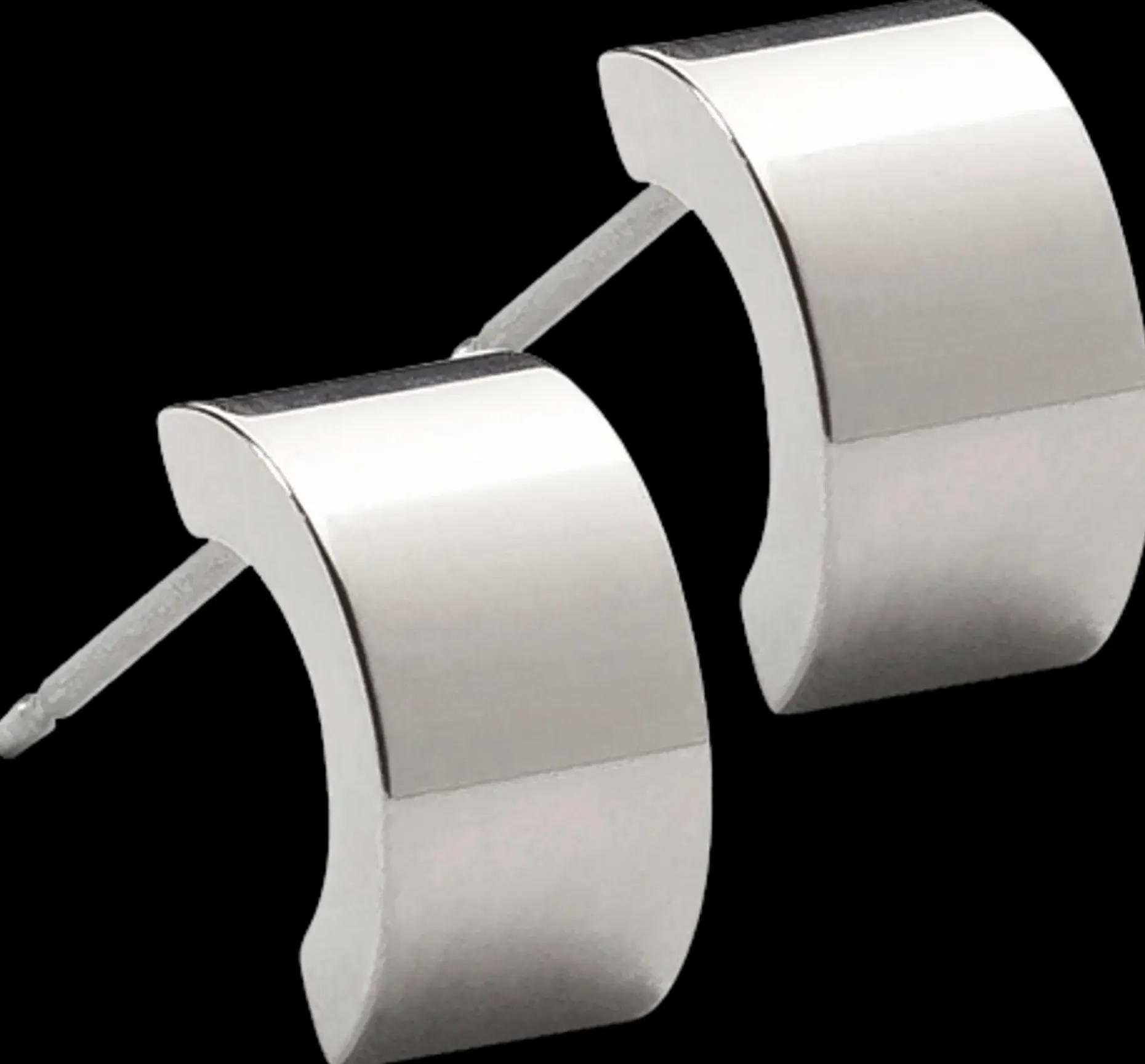 Blomdahl Pendant Plain Grand Curved Silver korvakorut 10 mm