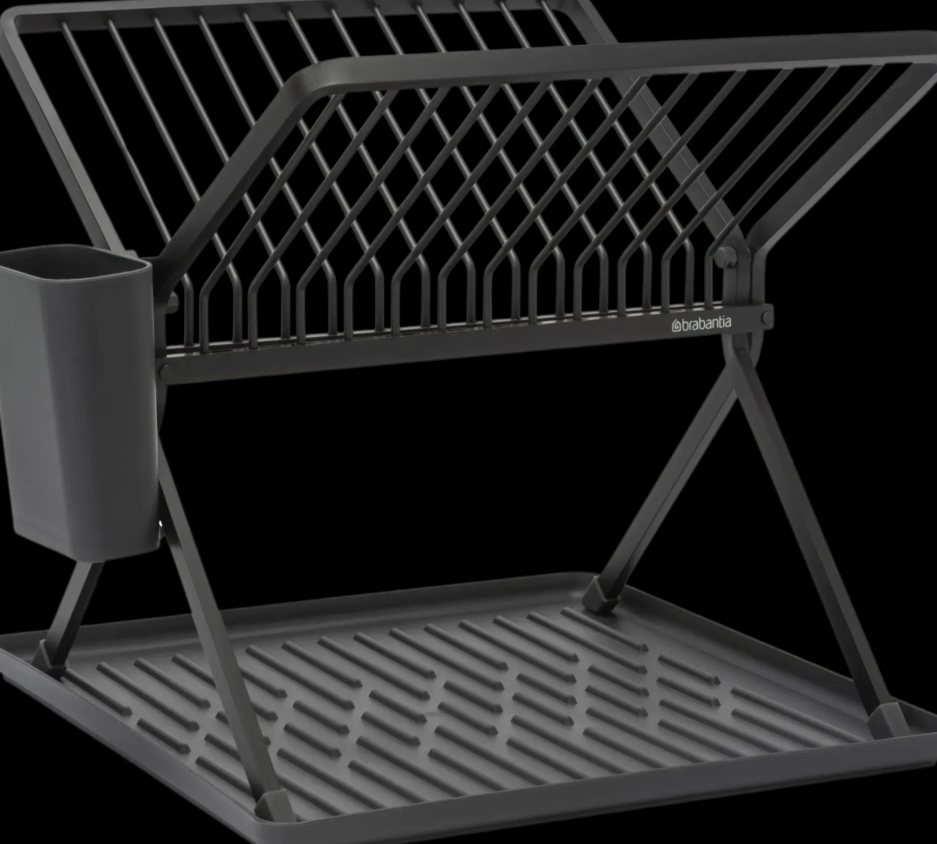 Brabantia astiankuivausteline kokoontaittuva dark grey