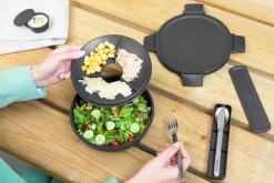 Brabantia Make & Take salaattikulho 1,3 l dark grey