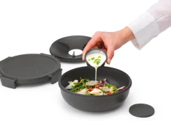 Brabantia Make & Take salaattikulho 1,3 l dark grey