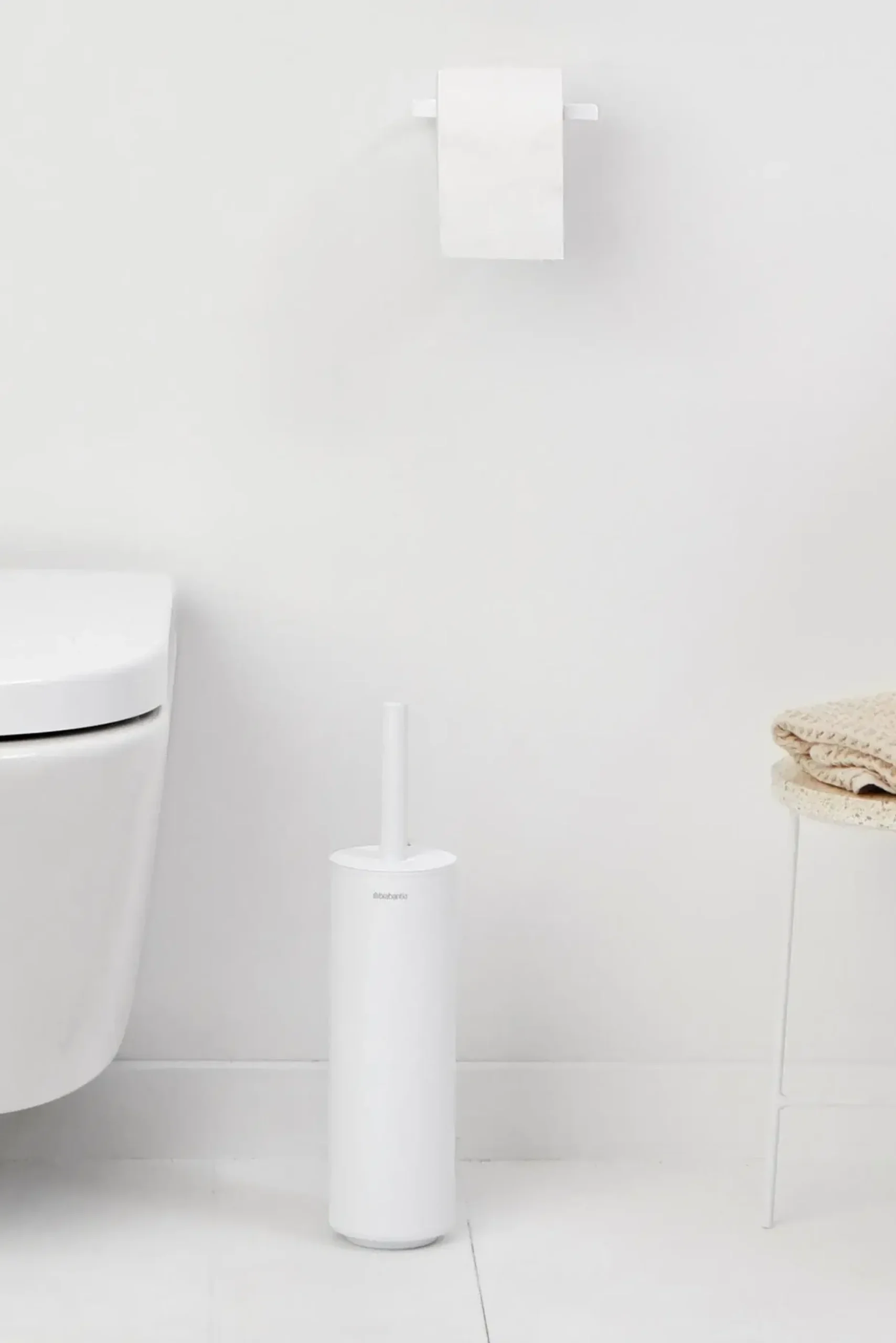Brabantia MindSet WC-harja ja teline mineral fresh white