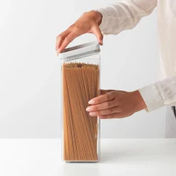 Brabantia nelikulmainen säilytyspurkki 2,5L light grey