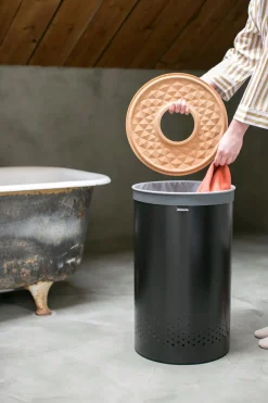 Brabantia pyykkikori korkkikansi 60L matt black