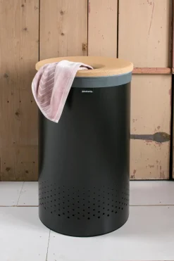 Brabantia pyykkikori korkkikansi 60L matt black