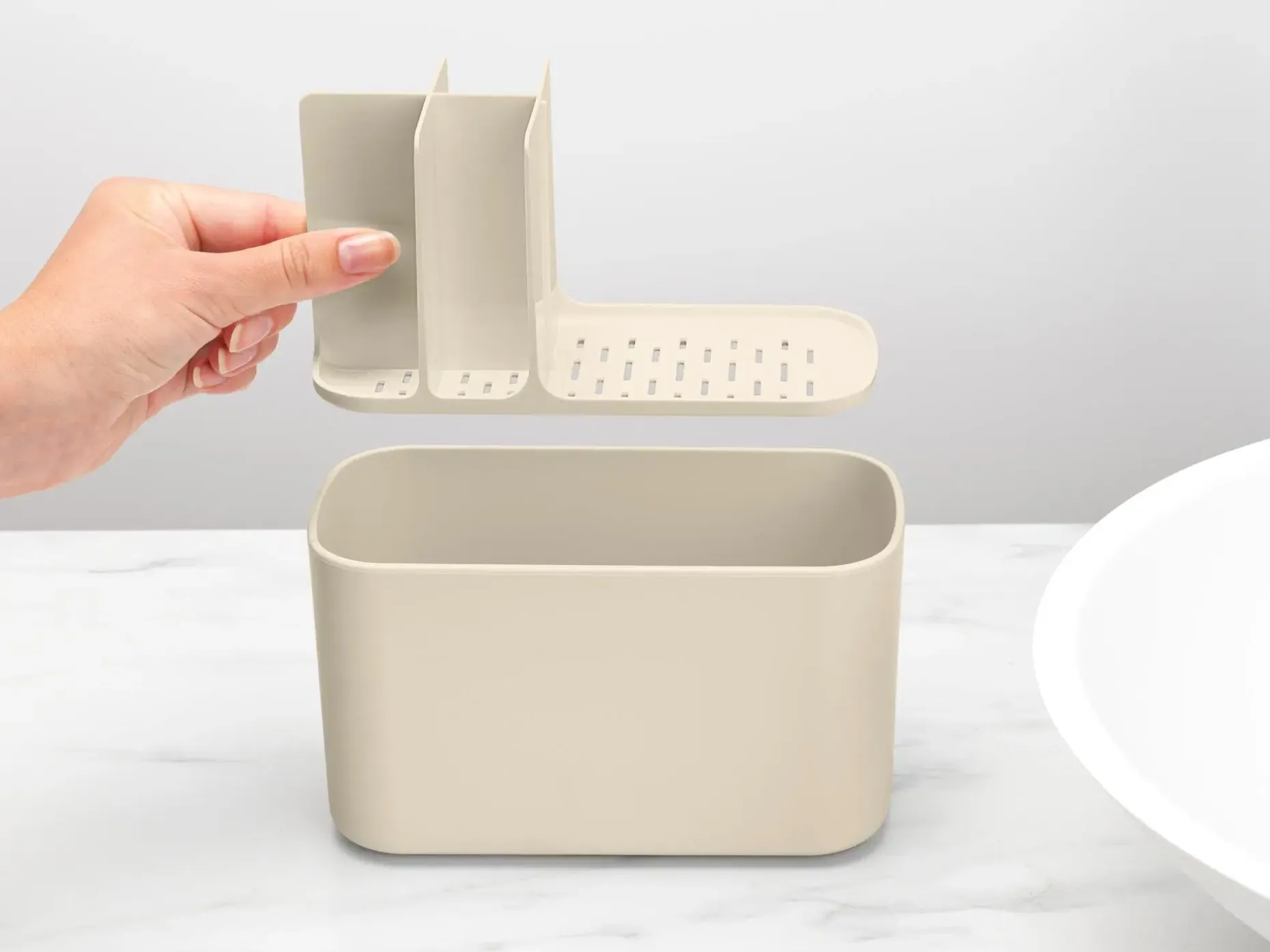 Brabantia ReNew kylpyhuonejärjestelijä soft beige