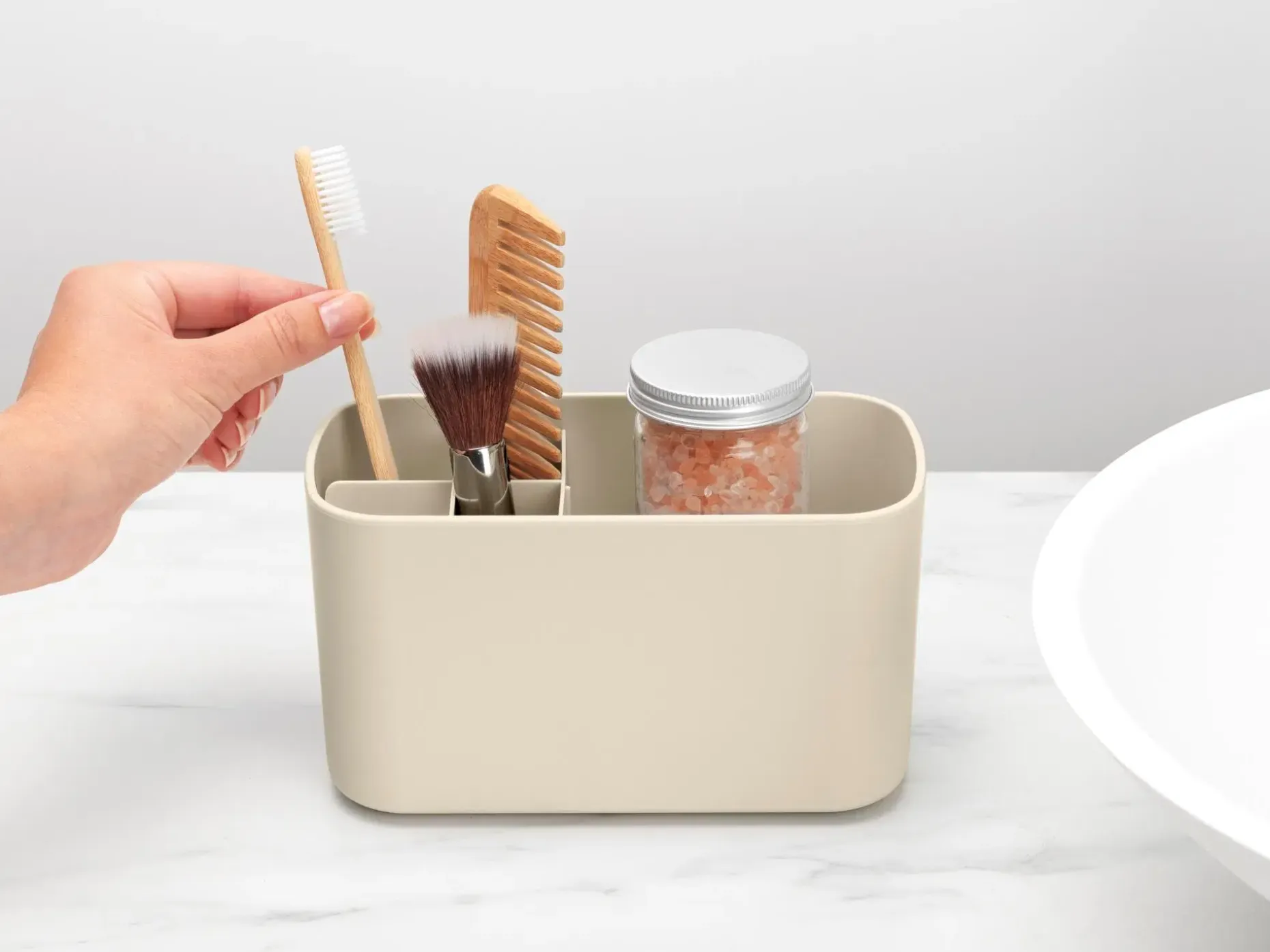 Brabantia ReNew kylpyhuonejärjestelijä soft beige