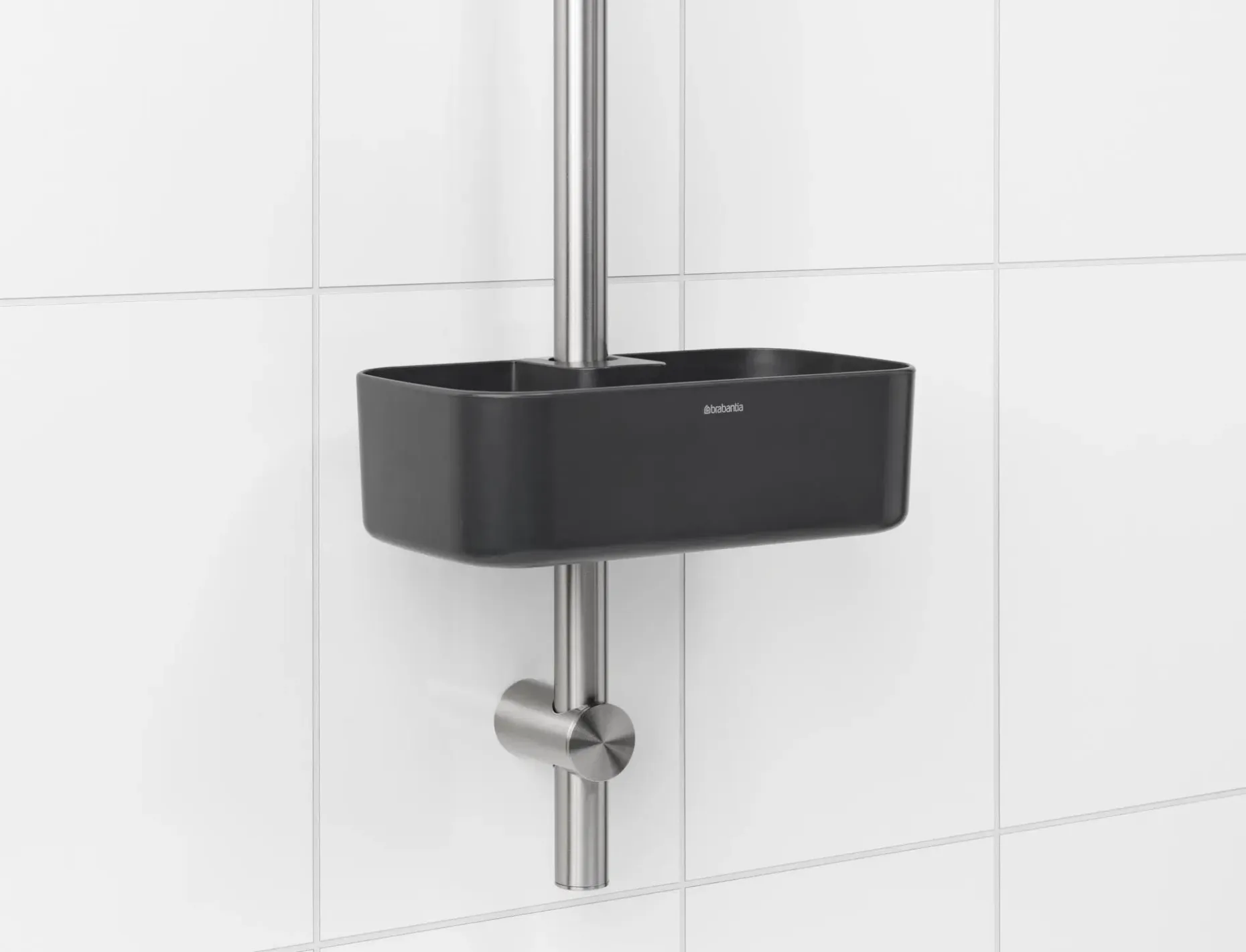 Brabantia ReNew suihkuhylly dark grey