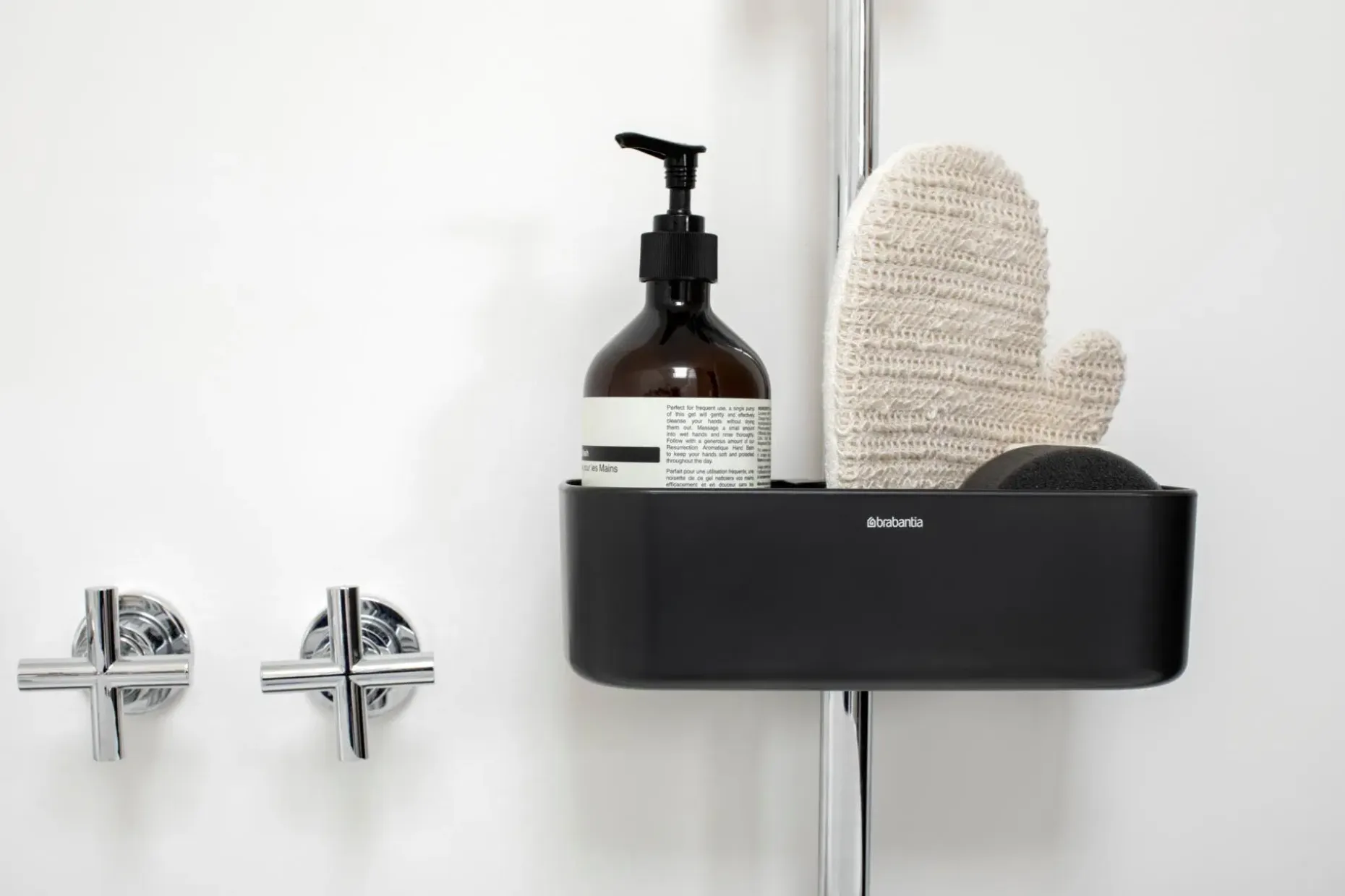 Brabantia ReNew suihkuhylly dark grey