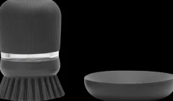 Brabantia Saippuaa annosteleva tiskiharja dark grey