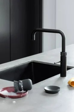 Brabantia Saippuaa annosteleva tiskiharja dark grey