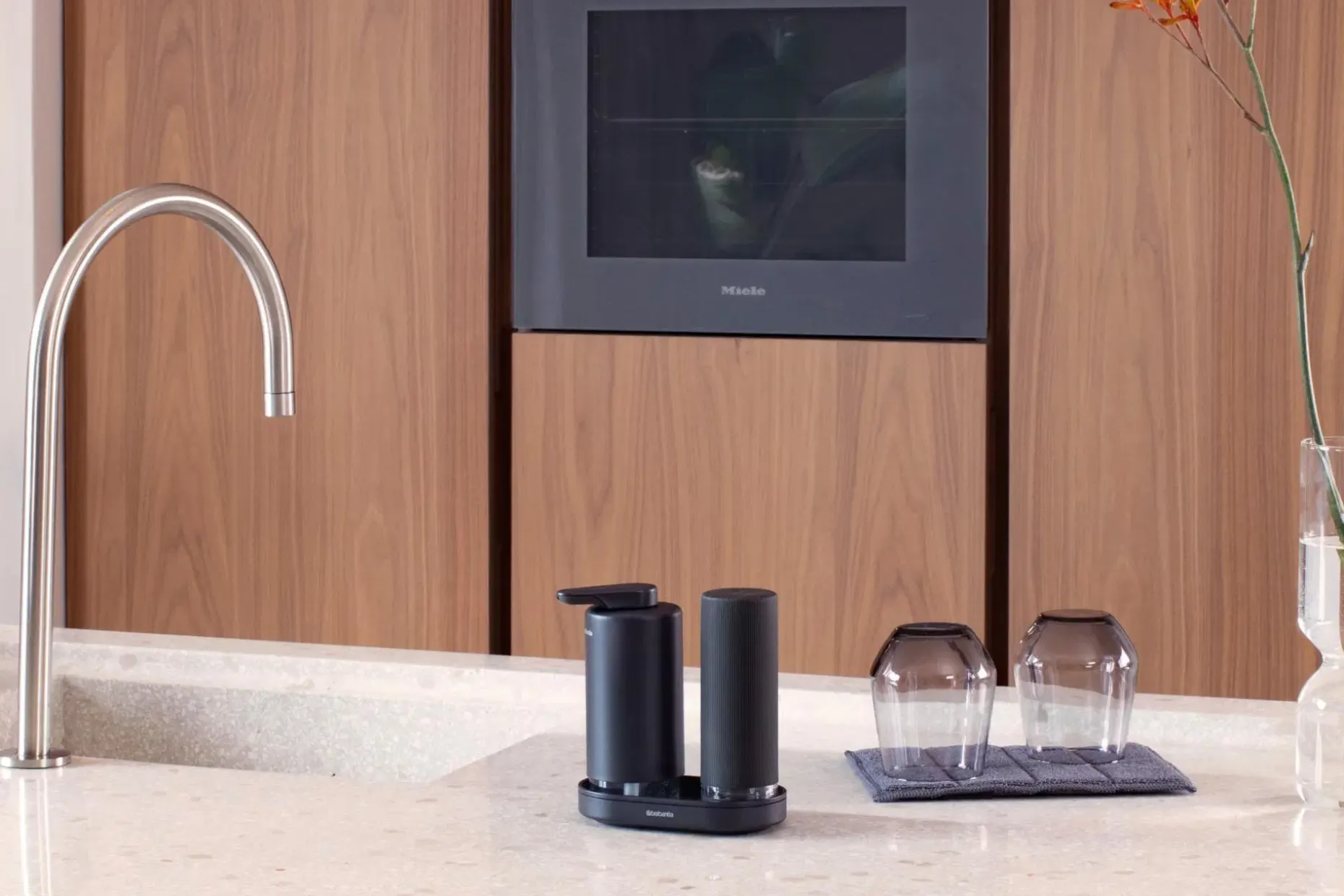 Brabantia SinkStyle saippua-annostelijasetti mineral infinite grey