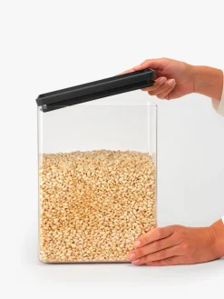 Brabantia Tasty+ pinottava säilytyspurkki 5,4L dark grey