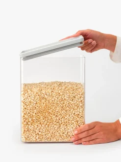 Brabantia Tasty+ pinottava säilytyspurkki 5,4L light grey