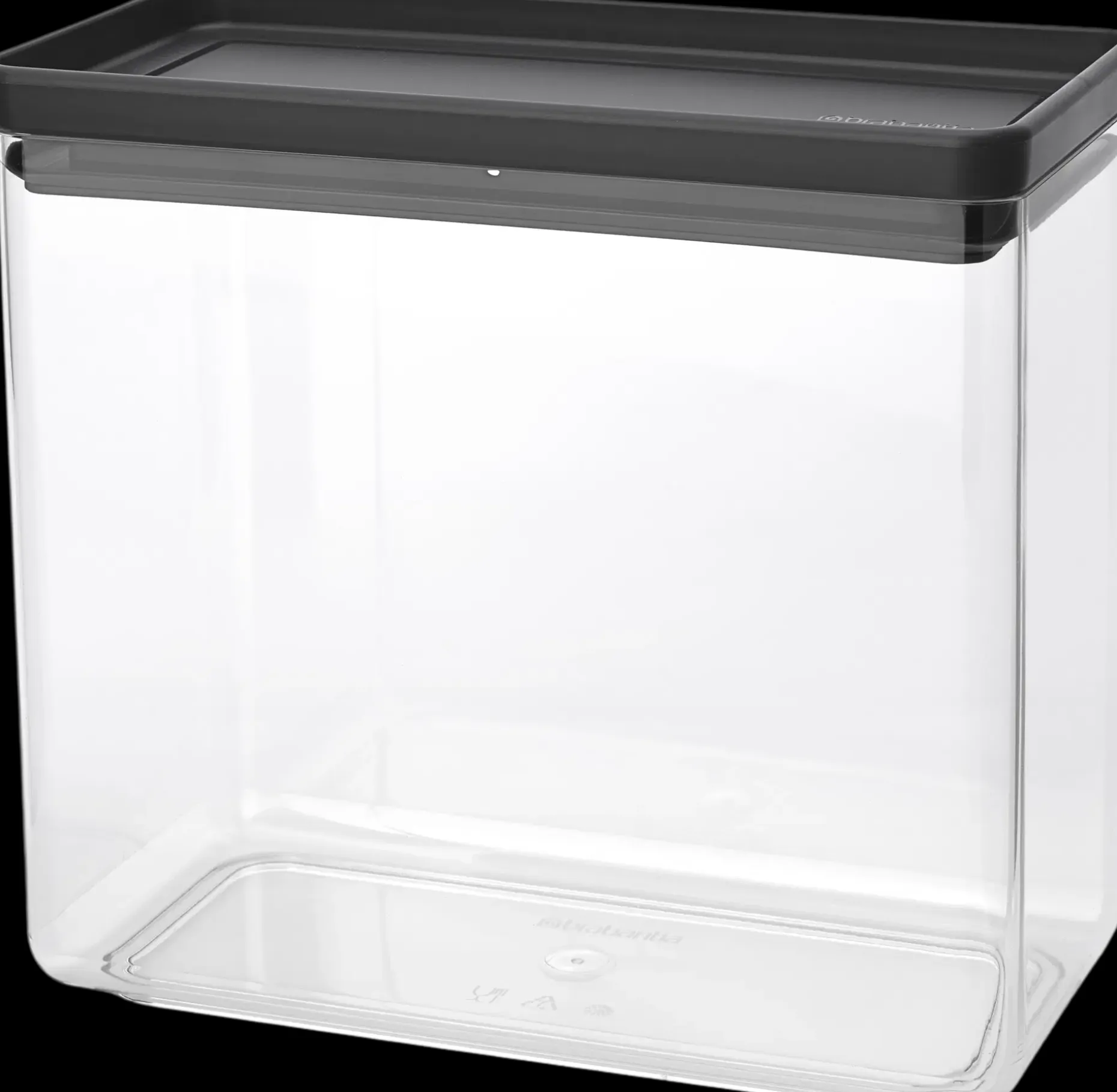 Brabantia Tasty+ pinottava säilytyspurkki 3,5L dark grey