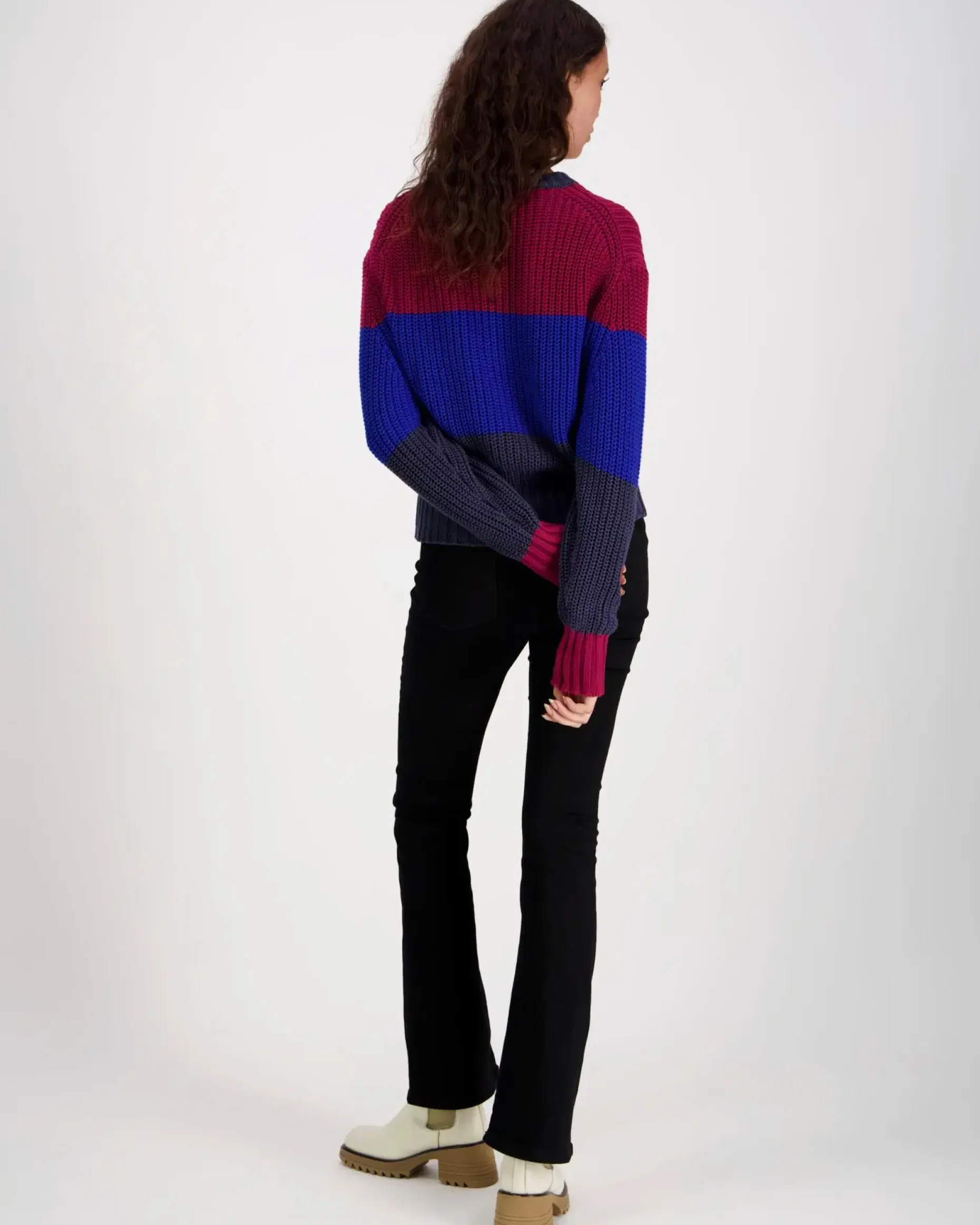 Calvin Klein Chunky stripe crew neck neule